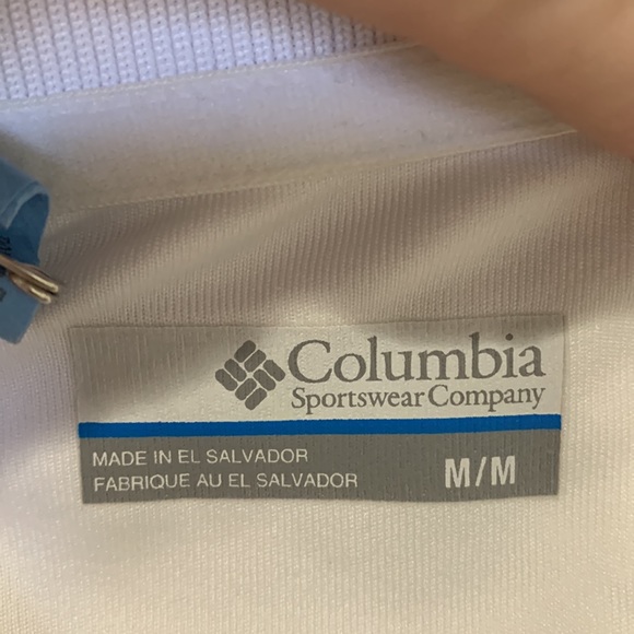 White PFG Columbia Golf shirt Sz M short sleeve - Picture 4 of 7